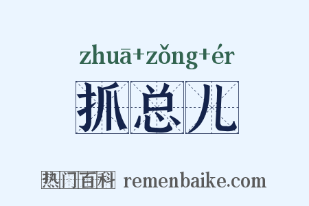 抓总儿是什么意思的图片